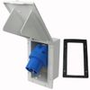 CEE Power Socket Light Grey Rectangle IP44 Caravan Motorhome Caravan 220 V - 240 V