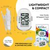 3DFitBud Simple Step Counter Walking 3D Pedometer from 3DActive with Clip & Lanyard - A420S - White