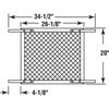 Prime-Line PL 15516 Bronze Screen and Storm Hinged Screen Door Grill