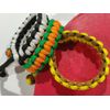 3 Pack Mad Max Style Adjustable Paracord Bracelets 7.5" Diamond Knott. White