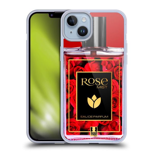 Head Case Designs Rose Mist Perfume Collection Soft Gel Case Compatible with Apple iPhone 14 Plus