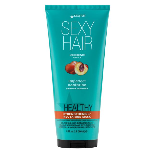 SexyHair Healthy Imperfect Fruit Strengthening Anti-Breakage Mask, 6.8 oz | Nectarine | Fine to Medium Hair Type