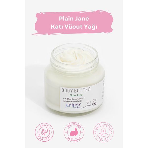 Plain Jane Katı Vücut Yağı -nemlendirici, Onarıcı, Vegan- 210 ml