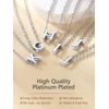FindChic H Necklace Chain with Initial Silver Letter Necklace