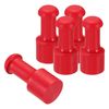 PATIKIL 20mm Stamp Rubber Round Handle, 5 Pack Rubber Knobs Stamp Mounts Drawer Pulls for Stamp Making DIY Crafting Scrapbooking, Red