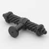 GlideRite Hardware - 3131-MB - Twisted Steel Drawer Pull Knob, 3.5", Matte Black (25)