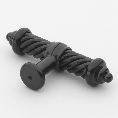 GlideRite Hardware - 3131-MB - Twisted Steel Drawer Pull Knob, 3.5", Matte Black (25)