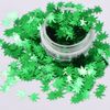 PrettyG 10 Grams/Pack - Leaves Shape Glitter Sequins for Festival Rave Beauty Makeup Face Body Nail Craft Art Decoration (B0609)