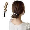 88flix Chignon Maker Deft Van Bun Hair Maker Ribbon Defft Band Hair Access Defft Band (Pearl Black)