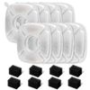 8 Pack Replacement Filters & 8 Pack Replacement Pre-Filter Sponges for Veken