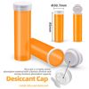 11 Dram 72pcs Empty Pill Bottles with Desiccant Caps Pharmacy Vial  Container