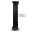 Anderson's Black Satin Fabric Covered Column, Parade Decorations