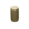 Solid Brass Knurled Pull Handles & Knobs | Kitchen Handles | Bedroom Furniture - Satin Brass Cabinet pulls (Cabinet Knob 16mm)