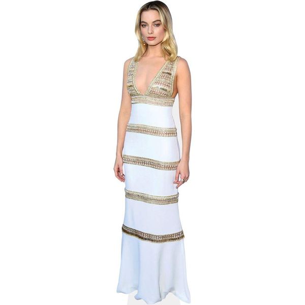 Margot Robbie (White Dress) Mini Size Cutout