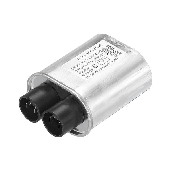 sourcing map Microwave Capacitor Replacement High Voltage Oval Capacitor 2100VAC 0.70uf