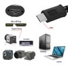NFHK 5Gbps USB-C Type-C Host to Micro USB3.0 Screw Mount Straight Cable for Industrial Camera Storage