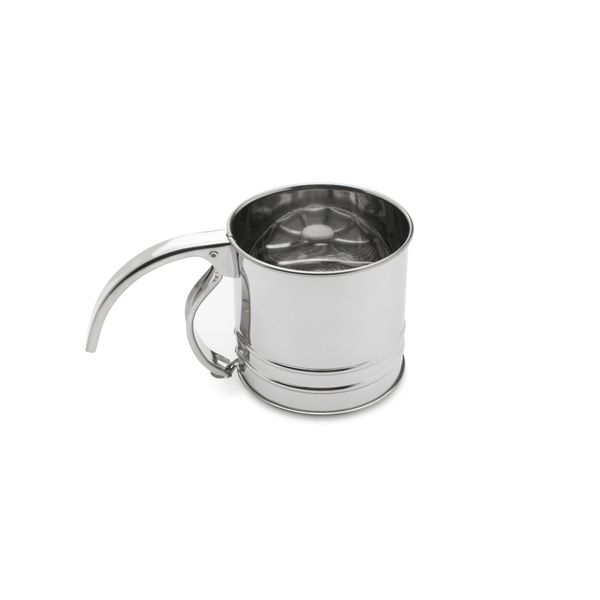 Fox Run Flour Sifter, Stainless Steel, 1-Cup, Metallic