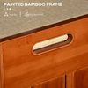 Shoe Bench with Storage Cabinets, Entryway Bench w/ Cushion Hidden Compartment
