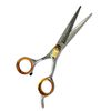 6" Barber Scissors With Adjustable Tension Knob & Curved Finger Rest Razor Sharp