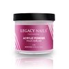 Legacy Nails Professional Pink Acrylic Powder, Net Wt. 8 oz. - French Manicures, Blending Cover Acrylics Nail Extension Colors, Natural Pink Finish