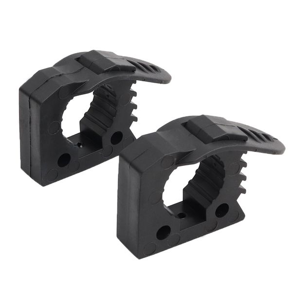 Pikioraz 2PCS Quick-Release Clamp Mount, Rubber Clamp Grip for 1" - 1-1/2" Diameter Tools and Equipment Used on Off-road vehicle, UTV, ATV, Van, Trucks, Boat & Train