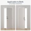 Self Closing Door Hinges 3.5 Inch, Spring Loaded Hinges, Brushed Nickel, 3 Pack