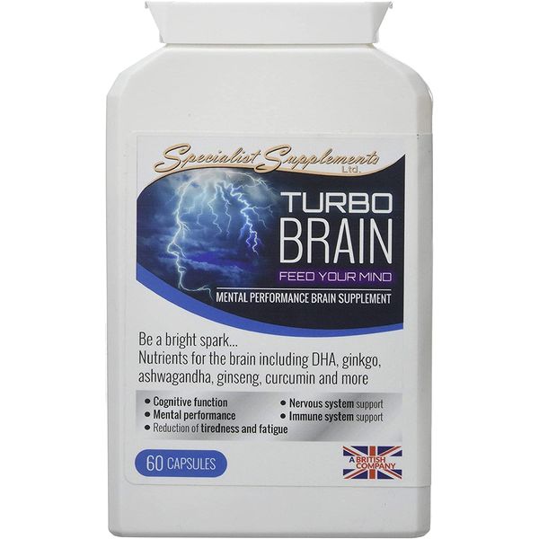 Specialist Supplements Turbo Brain Mental Performance Brain Supplement