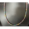 Multicolor 4mm Sterling Silver 16" Necklace 94316