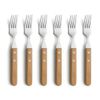 Amefa Steak Forks (Wood, Set of 6)