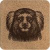 'Marmoset Monkey' Square Cork Trivet/Pot Stand (TR00029996)