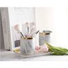 TK.Felly Makeup Brush Case Stand Marble Style Brush Holder Nail Brush Holder Pen Holder