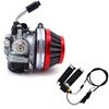  19mm Carburetor Air Filter+Throttle Grip Kill Switch 49-80cc Motorized Bike
