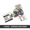 5 pack Blum COMPACT BLUMOTION Soft Close 5/16 Overlay Press-in Hinge 38N358B.05