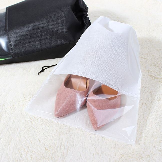 Shoes Storage Bag Closet Organizer Non-woven Travel Portable Bag Waterproof  Pocket Clothing Classified Hanging Bag