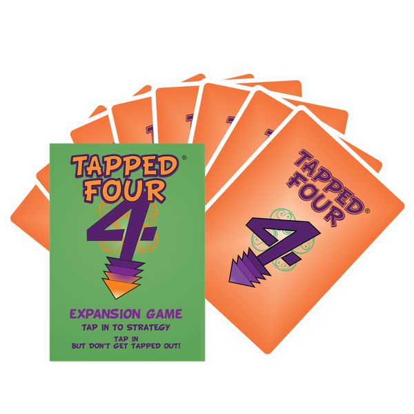 Tapped Four Expansion Card Game - Party Game, Up to 11 Players - Friends, Family, Fun, Luck, Laughter and Nonstop Entertainment