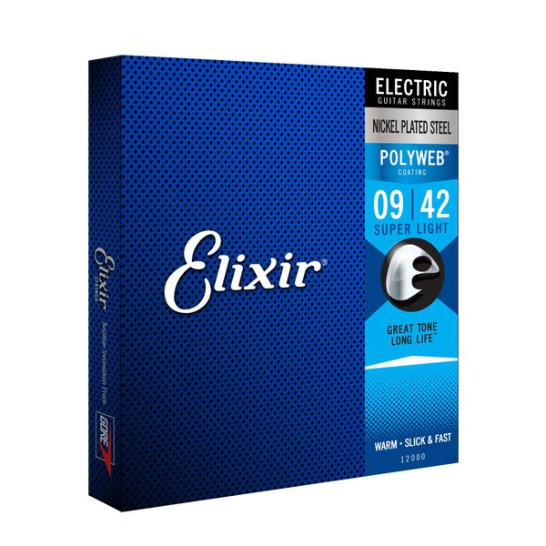 ELIXIR(エリクサー) Elixirエレキギター弦 POLYWEB Super Light .009-.042 #12000 【国内正規品】