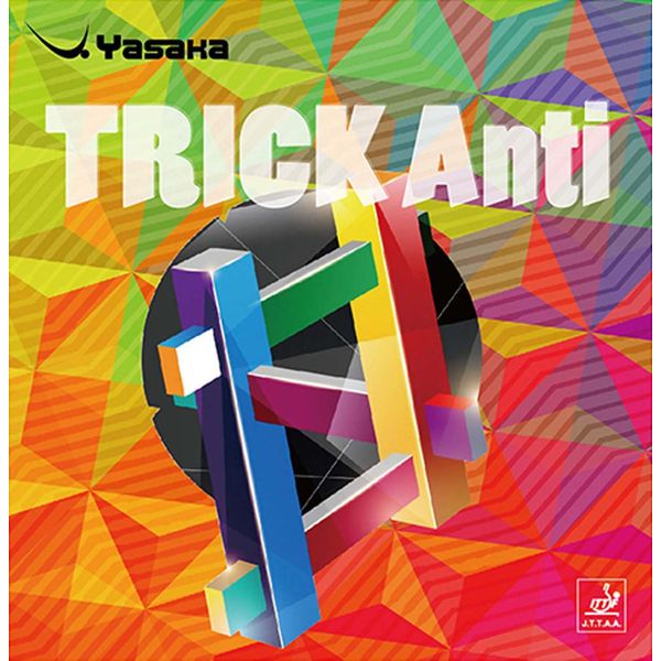 Yasaka Table Tennis Rubber Trick Anti-Back Soft Anti-Spin, Medium B24