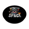 Schnauzer Lover Space Design Funny Mini Schnauzer PopSockets Adhesive PopGrip