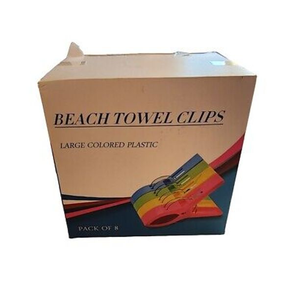 Beach Towel Clips pack of 8 Vacation Cruise Pool Clips