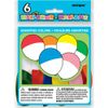 12” Two Tone Dipped Rainbow Balloons, Assorted Pack of 6