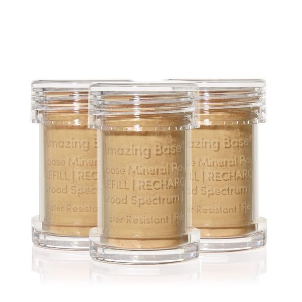 JANE IREDALE Amazing Base Refillable Brush, Latte, Pack of 3
