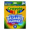 Crayola Ultra-Clean Washable Markers, Broad Line, 8 Count