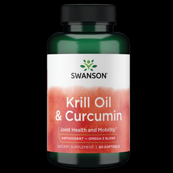 Swanson Krill Oil and Curcumin 60 Softgels
