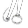 Bungsa Titanium Ring Pendant Necklace, Titanium steel