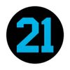 Number #21 Sport Blue Number PopSockets Adhesive PopGrip