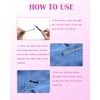 12pcs Spring Drawstring Threader,Flexible and Elastic Drawstring Threader Tool DIY Rope Threader Clip Drawstring Replacement for Hoodies Drawstring Puller for Sweatpants,Shorts,Jackets,Coat
