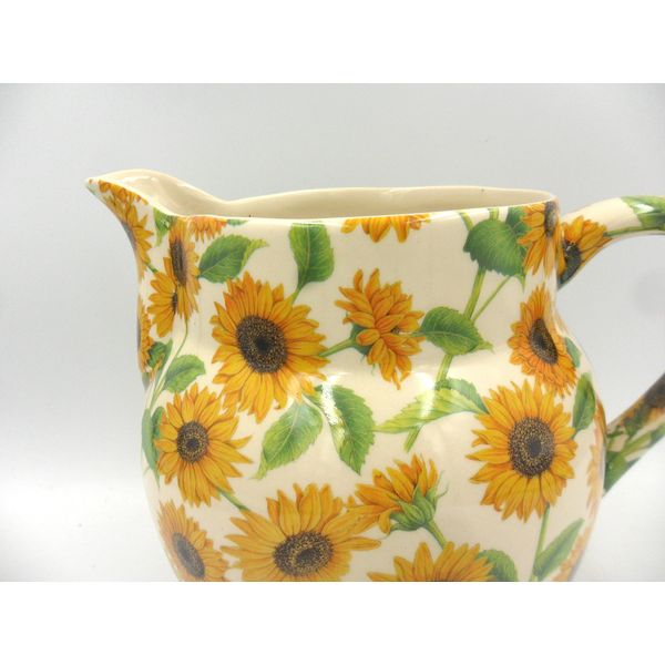Sunflower Design Extra Large Dutch jug by Heron Cross Pottery