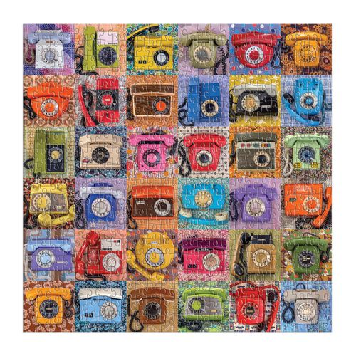 Galison Eastern Bloc Telephones 500 Piece Puzzle from Galison - 500 Piece Puzzle Featuring Photography from Troy Litten, Thick and Sturdy Pieces, Fun Family Activity