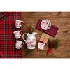 Mud Pie Christmas Toile Sleigh Mug; 13 oz