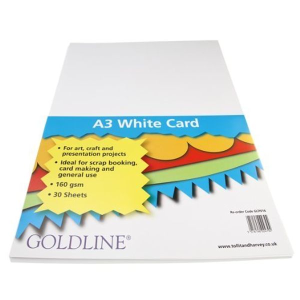 White Card A3 160gsm - 30 Pk